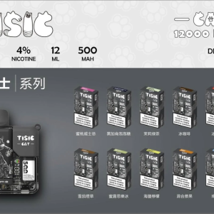 TISIC貓 12000 Puffs 貓咪拋棄式電子煙 一次性主機/台灣現貨/